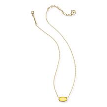 Kendra Scott Elisa 15" Yellow Mother-of-Pearl Pendant Necklace