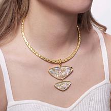 Kendra Scott Margot Gemstone Statement Pendant with Collar Necklace