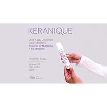 Keranique 120-Day Hair Regrowth Foam System with Scalp Massager
