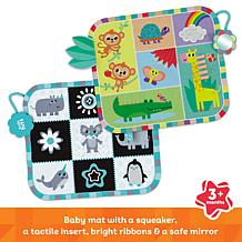 Kids Hits 2 Sided Play Mat My First Animals 2in1 Reversible Floor Pad