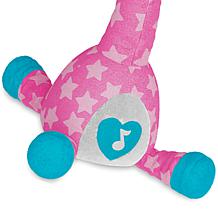 Kids Hits Dancing Giraffe Polly Pink and Blue Animal Plush