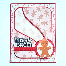 Kingston Crafts 5" x 7" Holiday Background Stamps - Set of 6