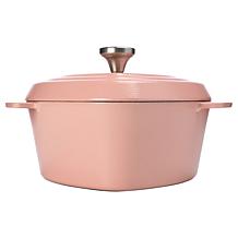 Kitchen HQ 2.8-Quart Ceramic Nonstick Heart-Shaped Cast Iron Casserole