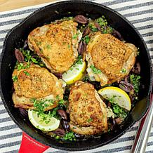 Kitchen HQ 2pc 10" Ceramic Nonstick Cast Iron Skillet w/10" Griddle
