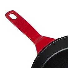 Kitchen HQ 2pc 10" Ceramic Nonstick Cast Iron Skillet w/10" Griddle