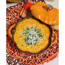 Kitchen HQ Cast Iron Diamond Ceramic Nonstick Pumpkin Casserole