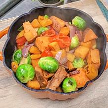 Kitchen HQ Cast Iron Diamond Ceramic Nonstick Pumpkin Casserole