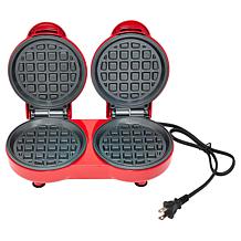 Kitchen HQ Double Mini Waffle Maker with Dual Plates