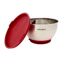 Kitchen HQ Set of 3 Stainless Steel Suction Mixing Bowls