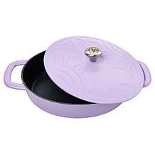 Kitchen HQ Spring Bunny Themed Cast Iron Ceramic Nonstick Casserole