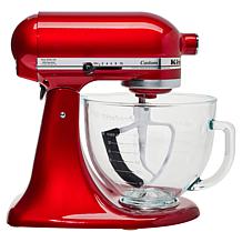 KitchenAid 5-Quart Stand Mixer with Glass Bowl and Flex Edge Beater