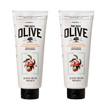 Korres 2-pack Olive & Peach Blossom Jumbo Size Body Cream