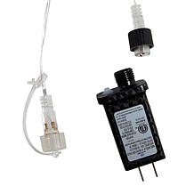 Kurt Adler 10-Light LED Cool White Icicle Light Set