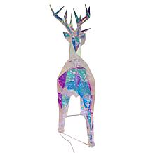 Kurt Adler 35.4" 500 Cool White LED Holographic Reindeer