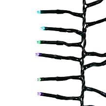 Kurt Adler 480Light 15.7' RGB Twinkle LED Connectable Cluster Garland