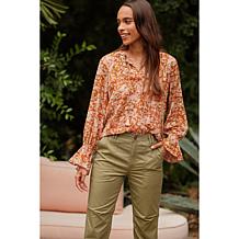 La Joie High Rise Utility Pant with Patch Pockets