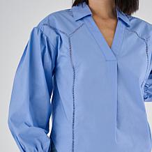 La Joie Ladder Lace Inset Shirt