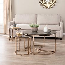 Lakenheath 3-Piece Nesting Cocktail Table Set - Champagne