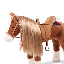 Large Horse Doll with Brushable Mane and Tail