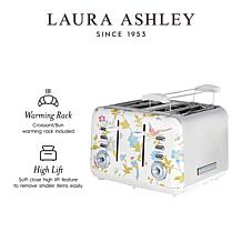 Laura Ashley VQ 4-Slice Toaster, Elveden White