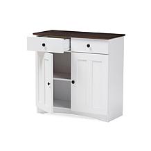 Lauren 2-Door and 2-Drawer Wood Kitchen Cabinet Hutch