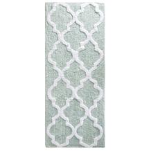Lavish Home 100% Cotton Trellis Bathroom Mat - 2' x 5'