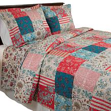 Lavish Home 2-piece Mallory Quilt Set - Twin