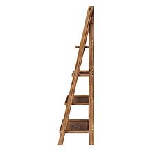 Lavish Home 4-Tier Ladder Freestanding Bookshelf with X-Back Frame