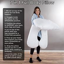 Lavish Home Collection 7-in-1 Full Body Pillow