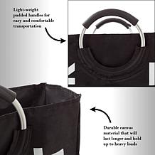 Lavish Home Double-Sectioned Large Laundry Hamper