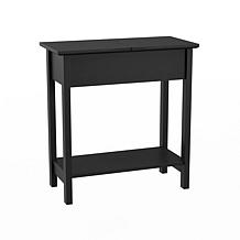 Lavish Home Flip Top Narrow End Table with Storage