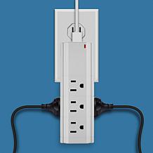 LAX Gadgets 2-pack 9 Outlet 2 USB Port Swivel Surge Protector
