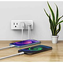 LAX Gadgets 2-pack Surge Protectors with AC and USB Ports