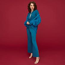 LB70 by Lloyd Boston Every AngLL Twill Glimmer Mid-Rise Flare Pant