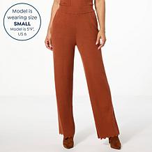 LB70 by Lloyd Boston Luxe Sweater Pant with Scallop Hem
