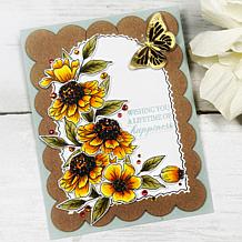 LDRS Creative Butterfly and Buds Stamp, Die and Slider Die Set