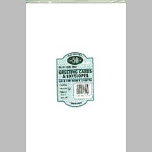 Leader A7 Greeting Cards W/Envelopes (5.25X7.25) 50/Pkg - White