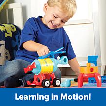 Learning Resources 1-2-3 Build It Train, Rocket, Helicopter