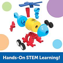 Learning Resources 1-2-3 Build It Train, Rocket, Helicopter