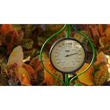 LED Garden Stake with Rain Gauge and Thermometer