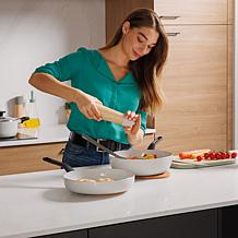 Leo Glints Aluminum Frying Pan with CeraGreen Coating