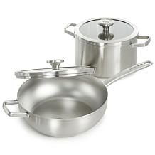 Leo Graphite 11" Stainless Steel Wok Pan