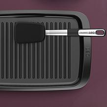 Leo Graphite Ceramic Grill Plate with Handles