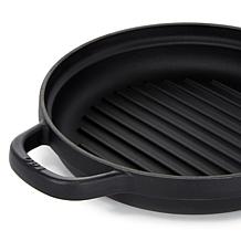 Leo Graphite Round 10.25" Cast Iron Grill Pan