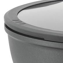 Leo Stone+ 11" and 12" Cast Aluminum Wok Pan with CeraGreen Coating