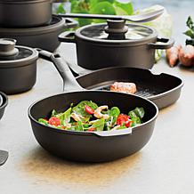 Leo Stone+ Cast Aluminum 12" Wok Pan with CeraGreen Coating