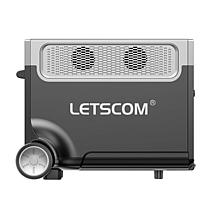 Letscom 3800Wh Power Station with Handle, Light and Wheels