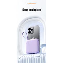 Letscom Portable 22.5W Power Bank w/LCD Display, AC Plug, & Tassel