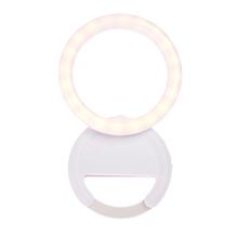 Letscom Portable Rechargeable Ring Light w/Clip 2-pack