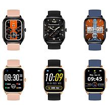 Letsfit E27 2" Bluetooth Smart Watch Black with Additional Bands